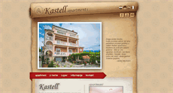 Desktop Screenshot of kastell-apartments.com